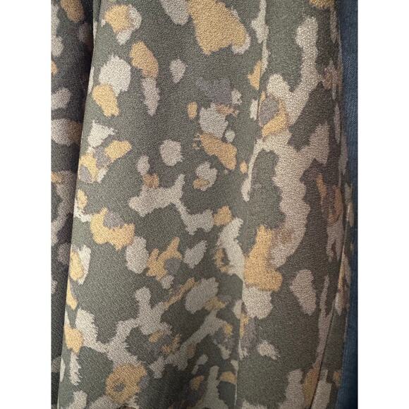 Lysse' S Sophia cropped open front blazer Feather soft crepe Abstract print - Picture 7 of 11